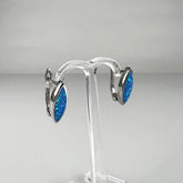 Cercei drop opal cu prindere leverback din argint 925 - vedere 1