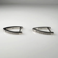 Cercei drop zirconia cu prindere leverback din argint 925 - vedere 2