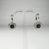 Cercei drop zirconia leverback argint 925 eleganti 18mm - vedere 1