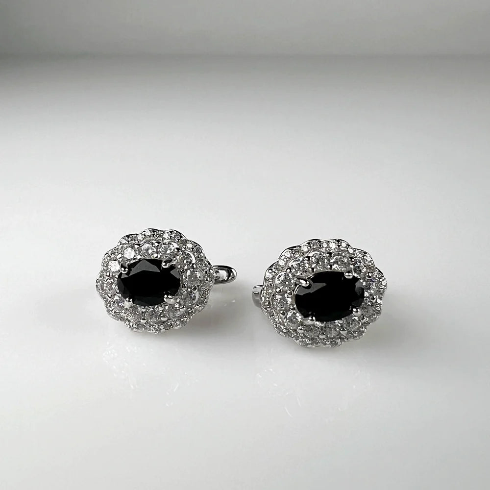Cercei creole zirconia leverback din argint 925 - vedere 1