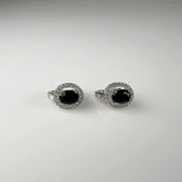 Cercei creole zirconia cu prindere leverback din argint 925 - vedere 1