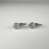 Cercei drop zirconia cu prindere leverback din argint 925 - vedere 1
