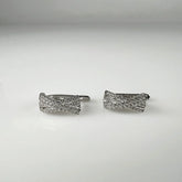 Cercei creole zirconia argint 925 leverback 12mm - vedere 1