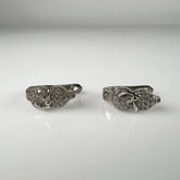 Cercei creole zirconia cu prindere leverback din argint 925 - vedere 1