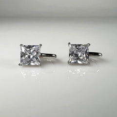 Cercei drop zirconia cu prindere leverback din argint 925 - vedere 1