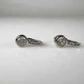 Cercei drop zirconia cu prindere leverback din argint 925 - vedere 1