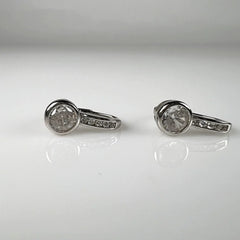 Cercei drop zirconia cu prindere leverback din argint 925 - vedere 1
