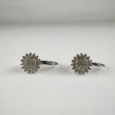 Cercei drop zirconia cu prindere leverback din argint 925 - vedere 1