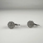 Cercei drop zirconia cu prindere leverback din argint 925 - vedere 1