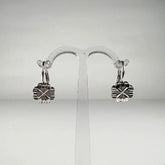 Cercei drop zirconia cu prindere leverback din argint 925 - vedere 1