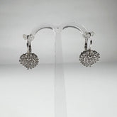 Cercei drop zirconia cu prindere leverback din argint 925 - vedere 1