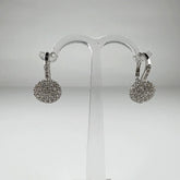 Cercei drop zirconia cu prindere leverback din argint 925 - vedere 1