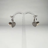 Cercei drop zirconia cu prindere leverback din argint 925 - vedere 1