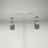 Cercei drop zirconia cu prindere leverback din argint 925 - vedere 1