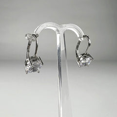 Cercei drop zirconia cu prindere leverback din argint 925 - vedere 2