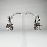 Cercei drop zirconia cu prindere leverback din argint 925 - vedere 1