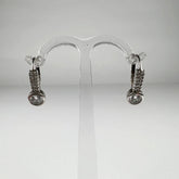 Cercei drop argint 925 cu zirconia si prindere leverback - vedere 1
