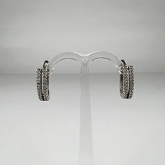 Cercei drop zirconia cu prindere leverback din argint 925 - vedere 1