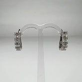 Cercei drop zirconia cu prindere leverback din argint 925 - vedere 1