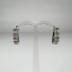 Cercei drop zirconia cu prindere leverback din argint 925 - vedere 1