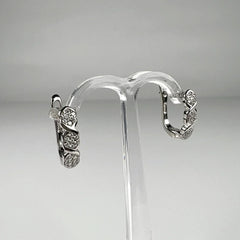 Cercei drop zirconia cu prindere leverback din argint 925 - vedere 2