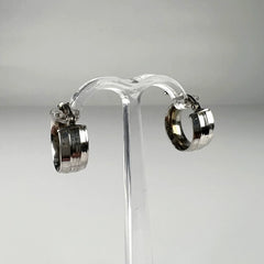 Cercei drop din argint 925 cu prindere leverback 14mm - vedere 2