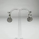 Cercei drop zirconia cu prindere leverback din argint 925 - vedere 1