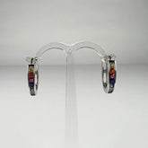 Cercei creole zirconia leverback argint 925, 15mm - vedere 1