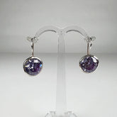 Cercei drop zirconia cu prindere leverback din argint 925 - vedere 1