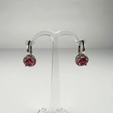 Cercei drop zirconia cu prindere leverback din argint 925 - vedere 1