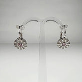 Cercei drop zirconia cu prindere leverback din argint 925 - vedere 1