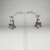 Cercei drop zirconia cu prindere leverback din argint 925 - vedere 1