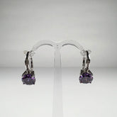 Cercei drop zirconia cu leverback din argint 925 - vedere 1
