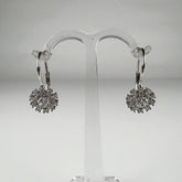 Cercei drop din argint 925 cu zirconia si prindere leverback - vedere 1