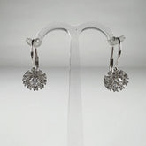 Cercei drop zirconia cu prindere leverback din argint 925 - vedere 1