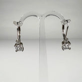 Cercei drop zirconia cu prindere leverback din argint 925 - vedere 1