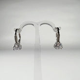 Cercei drop zirconia cu leverback din argint 925 17mm - vedere 1