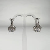 Cercei drop zirconia leverback din argint 925 pentru femei - vedere 1