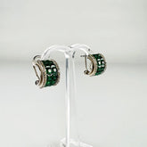 Cercei stud zirconia cu sistem omega din argint 925 - vedere 1