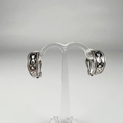 Cercei clips zirconia din argint 925, 16 mm - vedere 1