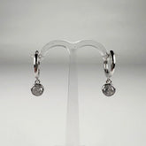 Cercei drop zirconia cu prindere leverback din argint 925 - vedere 1