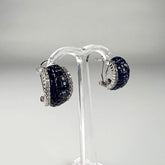 Cercei stud zirconia cu prindere omega din argint 925 - vedere 1