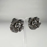 Cercei cu surub din argint 925 cu prindere fluture 22mm - vedere 1