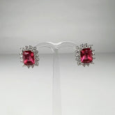 Cercei cu zirconia si prindere fluture din argint 925 - vedere 1