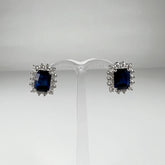 Cercei zirconia cu surub fluture din argint 925 - vedere 1