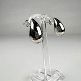 Cercei argint 925 cu surub si fluture, 15mm - eleganta minimalista - vedere 1