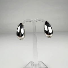 Cercei argint 925 cu surub si fluture, 15mm - eleganta minimalista - vedere 2
