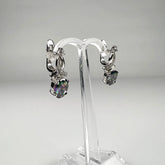 Cercei drop topaz cu prindere leverback din argint 925 - vedere 1