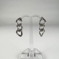 Cercei lungi zirconia cu prindere fluture din argint 925 - vedere 2