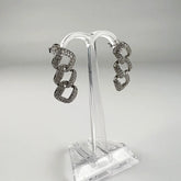 Cercei lungi zirconia cu fluture din argint 925, 23mm - vedere 1